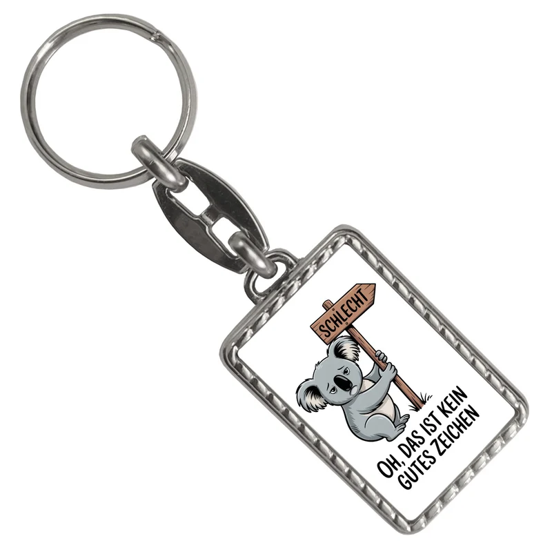 Melancholischer Koala Souvenir Schlüsselanhänger - kein gutes Zeichen
