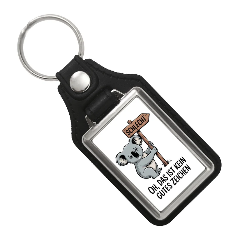 Melancholischer Koala Souvenir Schlüsselanhänger - kein gutes Zeichen