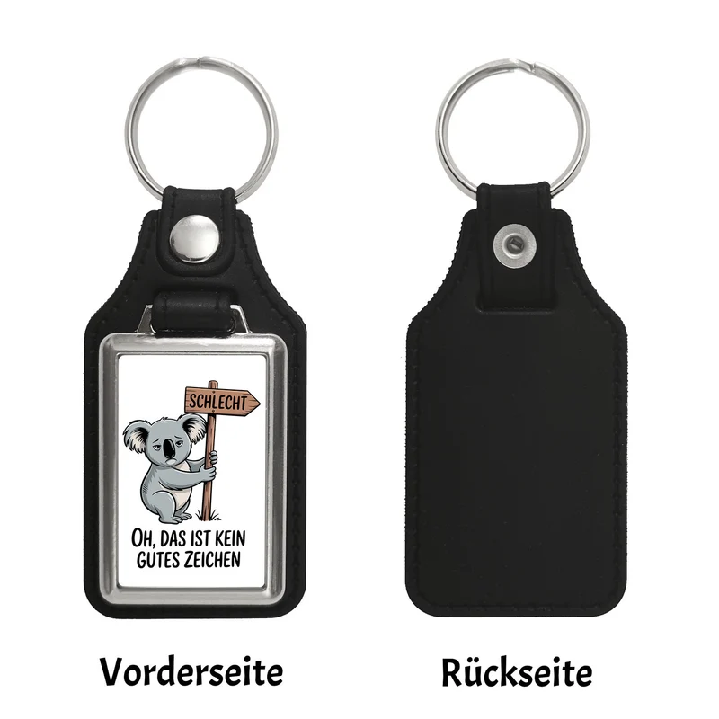Melancholischer Koala Souvenir Schlüsselanhänger - kein gutes Zeichen