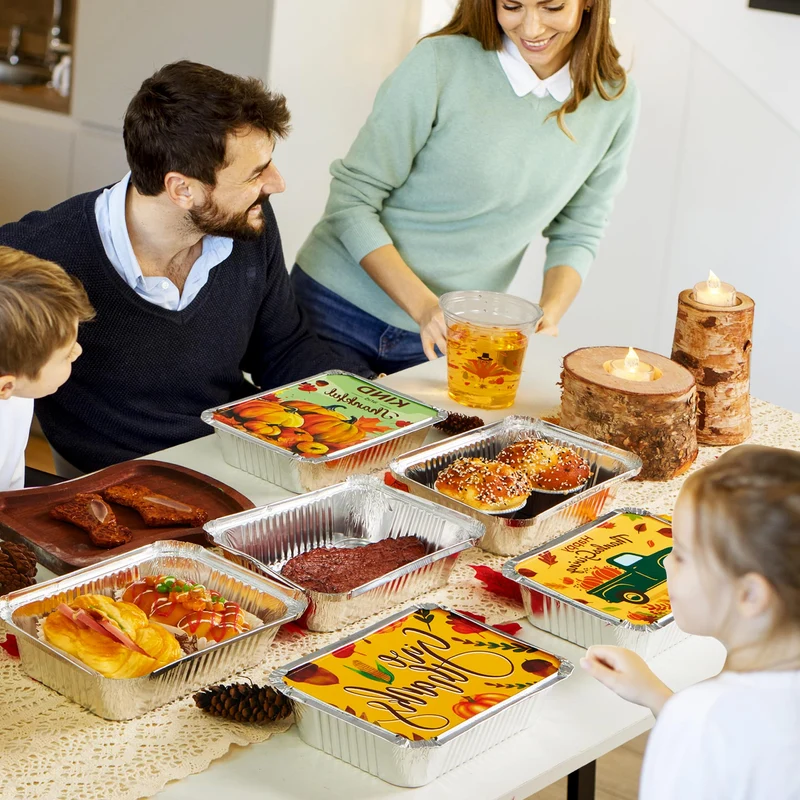 24Pcs Thanksgiving Leftover Containers with Lids