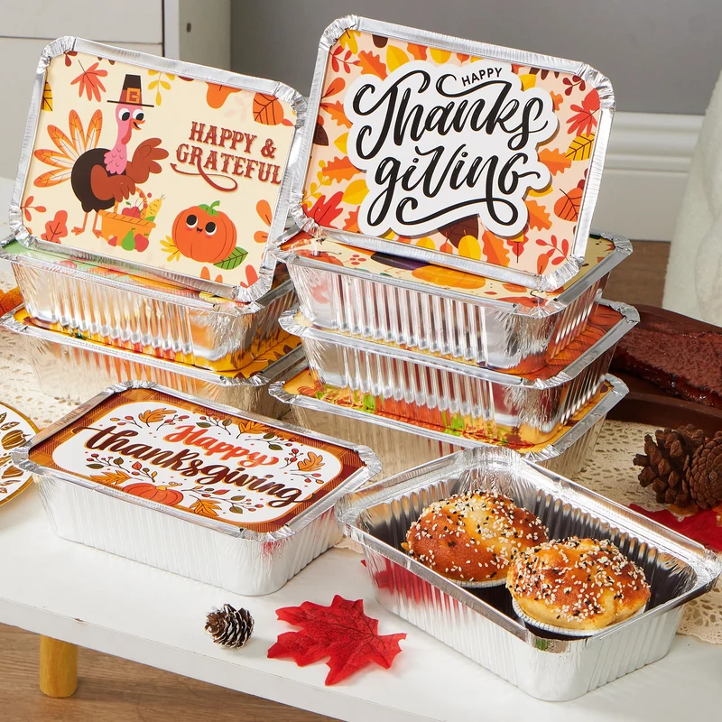 24Pcs Thanksgiving Leftover Containers with Lids
