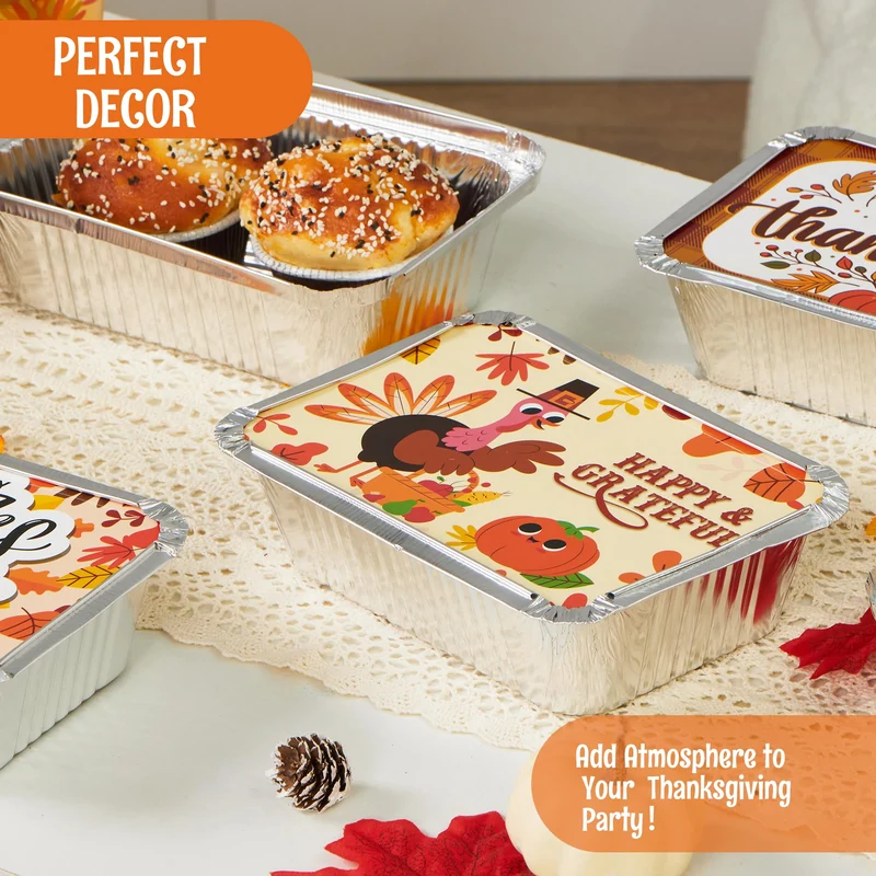 24Pcs Thanksgiving Leftover Containers with Lids