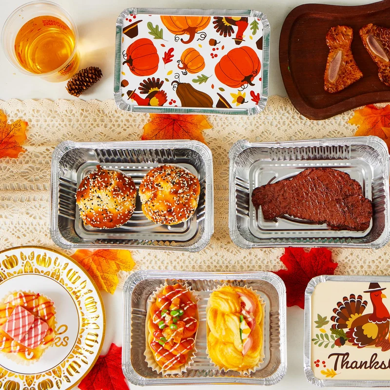 24Pcs Thanksgiving Leftover Containers with Lids