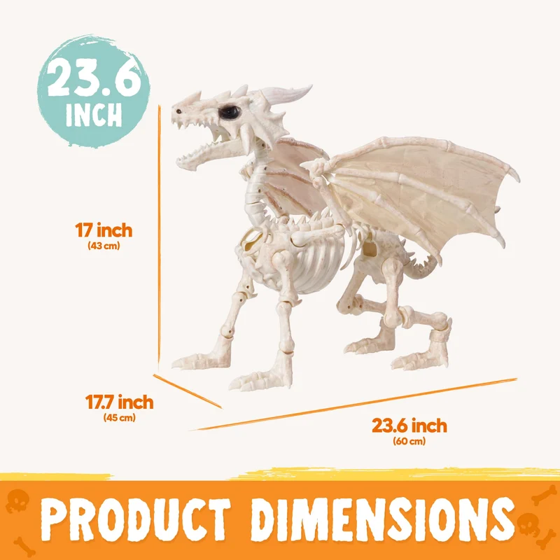 Dragon Skeleton Halloween Decoration