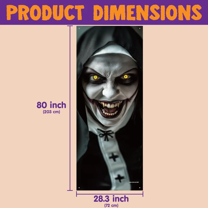 Halloween Scary Ghost Door Cover Decorations Indoor