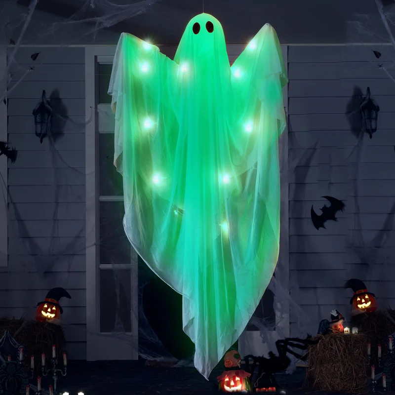 47” Halloween Hanging Light up Ghost
