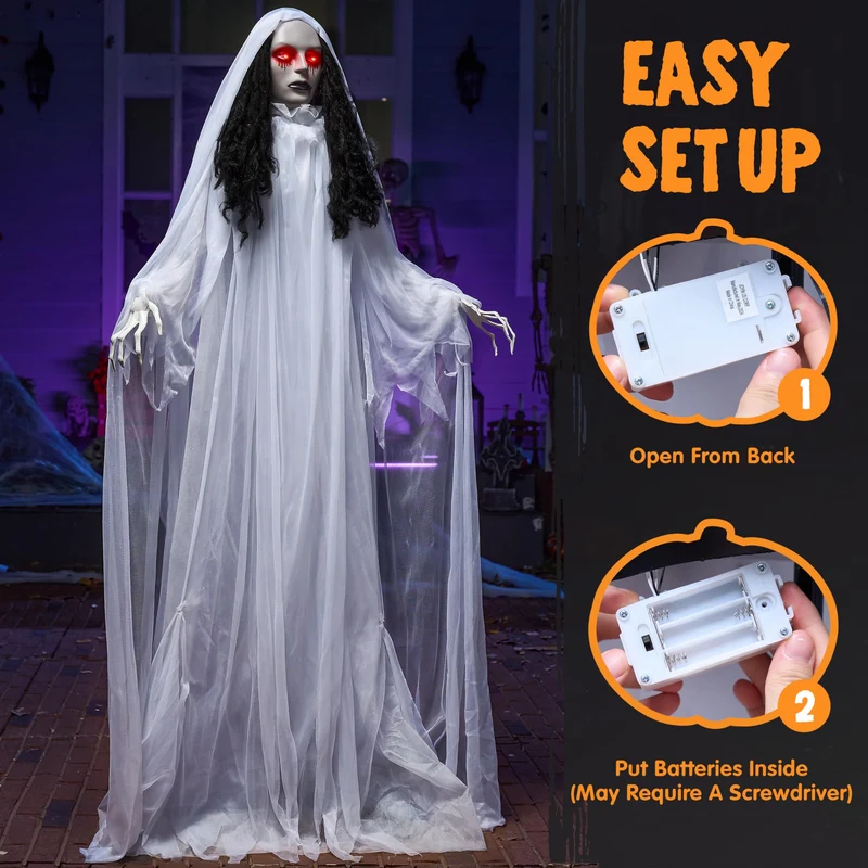 67" Halloween Decorations Outdoor Life Size Bride Decor