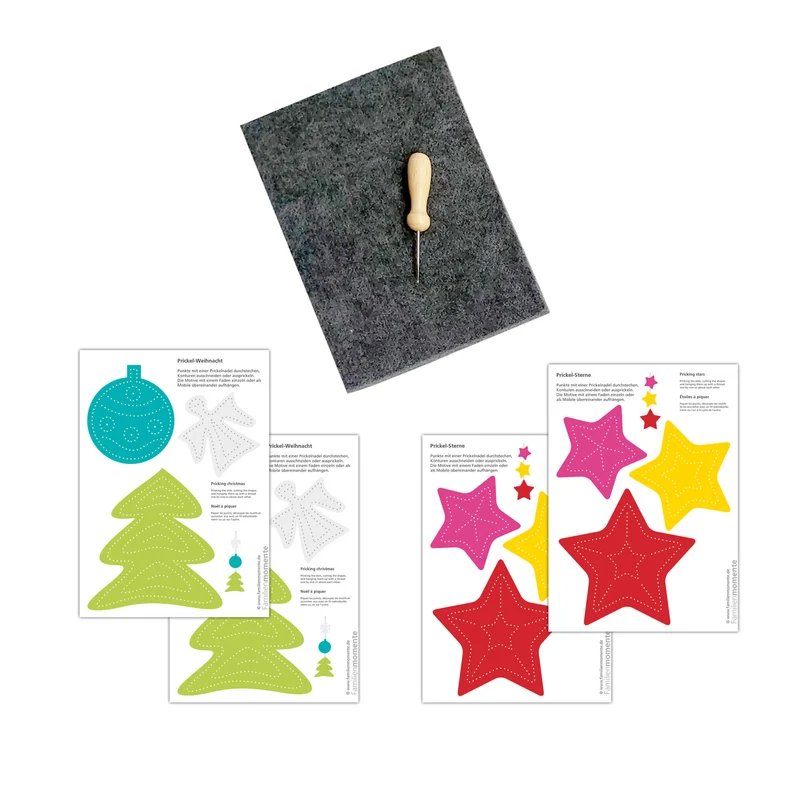 Prickeln für Kinder - Prickelset Weihnachtsengel