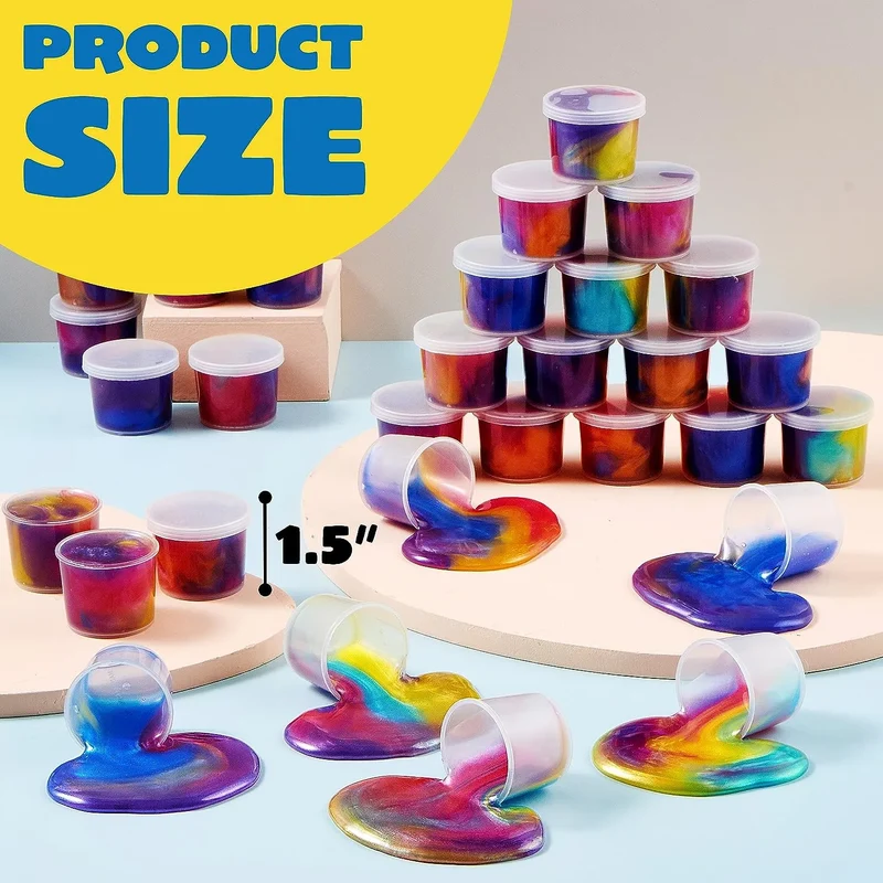 JOYIN 4 PCS Halloween Fidget Squeeze Pop Tubes Toys for Kids