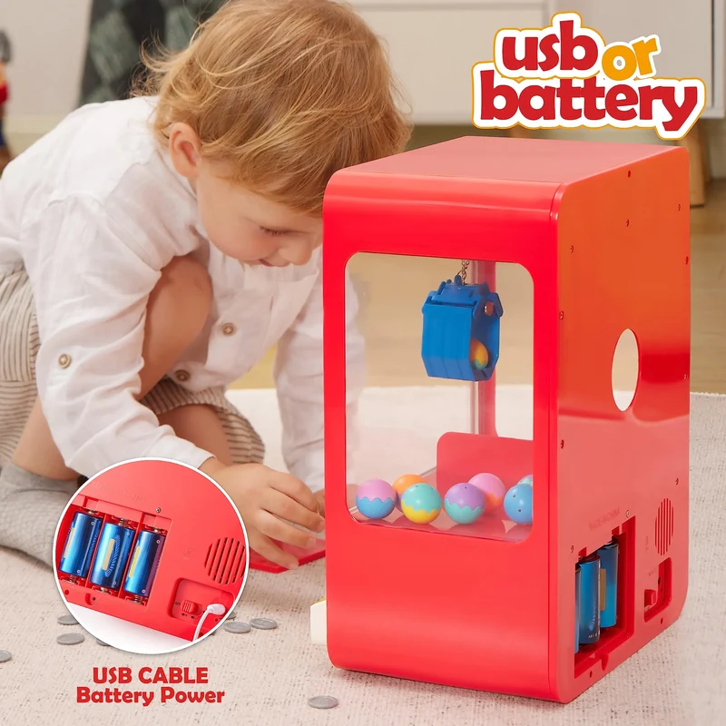 Claw Machine Arcade Toy with LED Light & Adjustable Sound