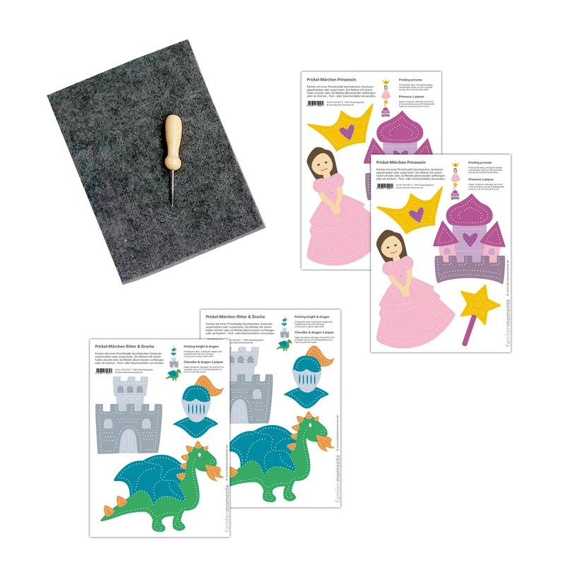 Prickeln für Kinder - Prickelset Märchen