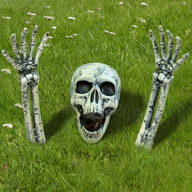 3 Pcs Halloween Skeleton Decorations Outdoor
