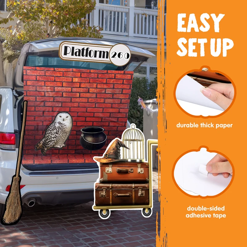 Halloween Magic Platform Theme Decorations Kit for Car