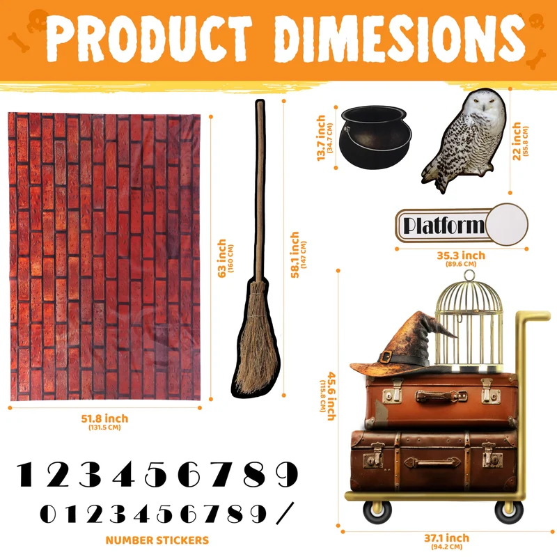 Halloween Magic Platform Theme Decorations Kit for Car