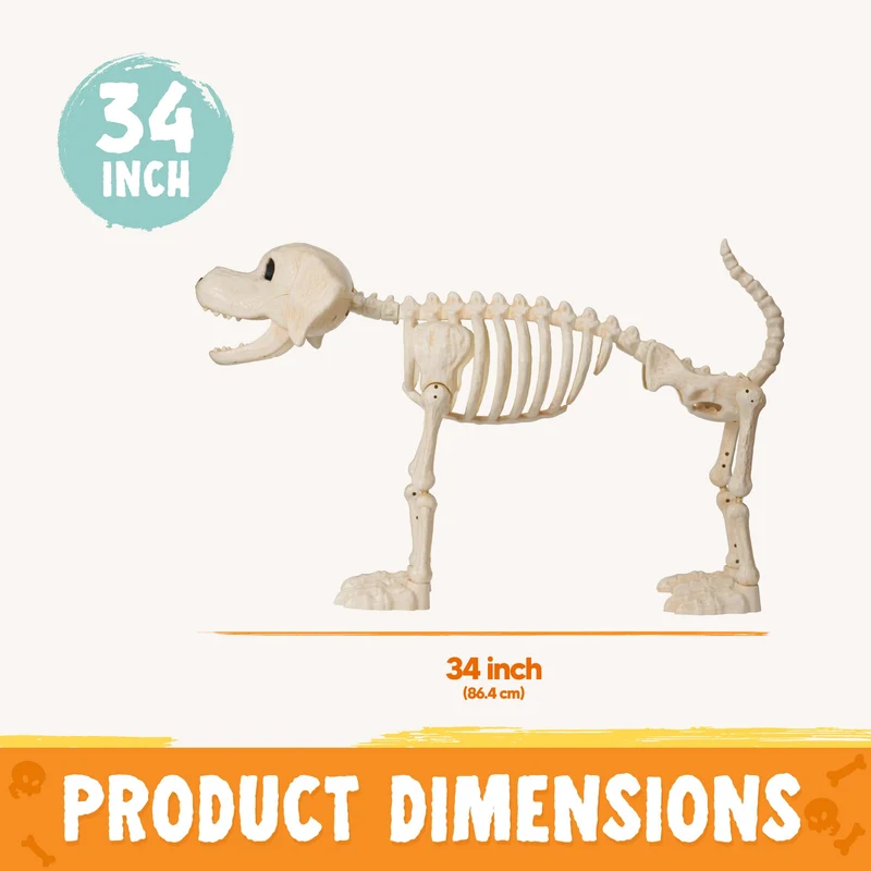 Halloween Golden Retriever Skeleton 34” Animal Dog