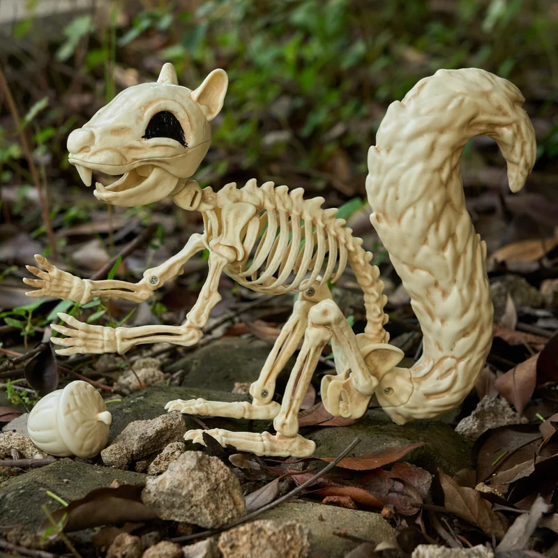 9.1 Inch Squirrel Skeleton Halloween Decoration