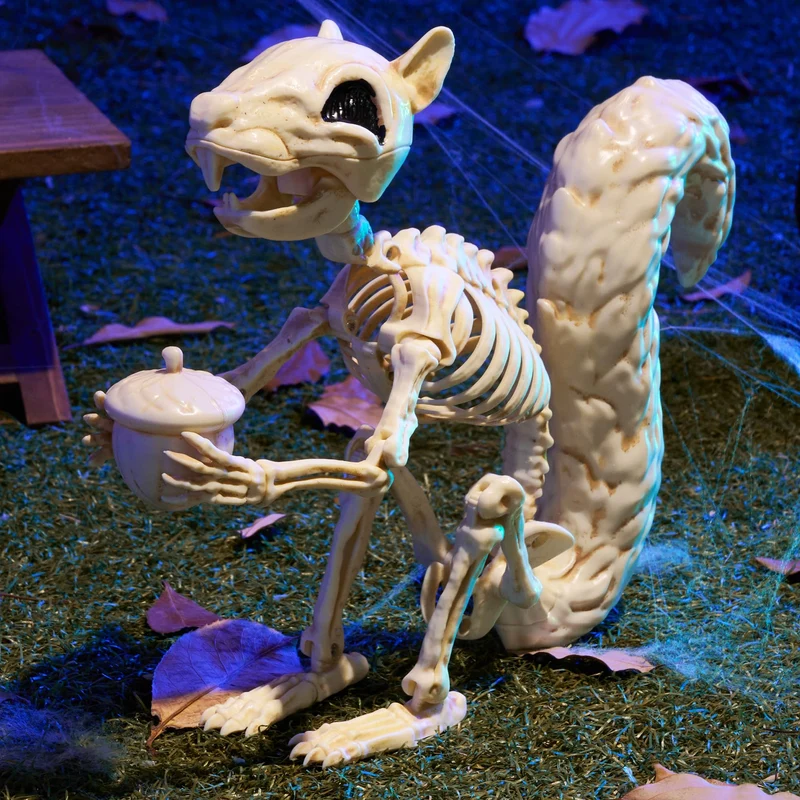 9.1 Inch Squirrel Skeleton Halloween Decoration