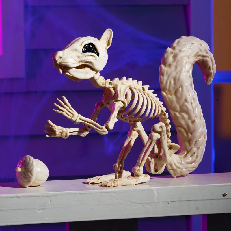 9.1 Inch Squirrel Skeleton Halloween Decoration