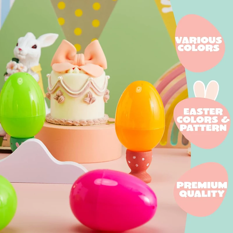 994 PCS Plastic Easter Eggs 6 Golden Eggs