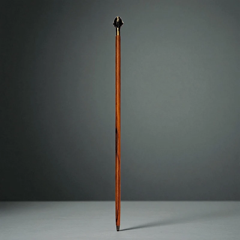 Napoleon Bonaparte Spazierstock aus Holz mit goldenem Griff aus Metall