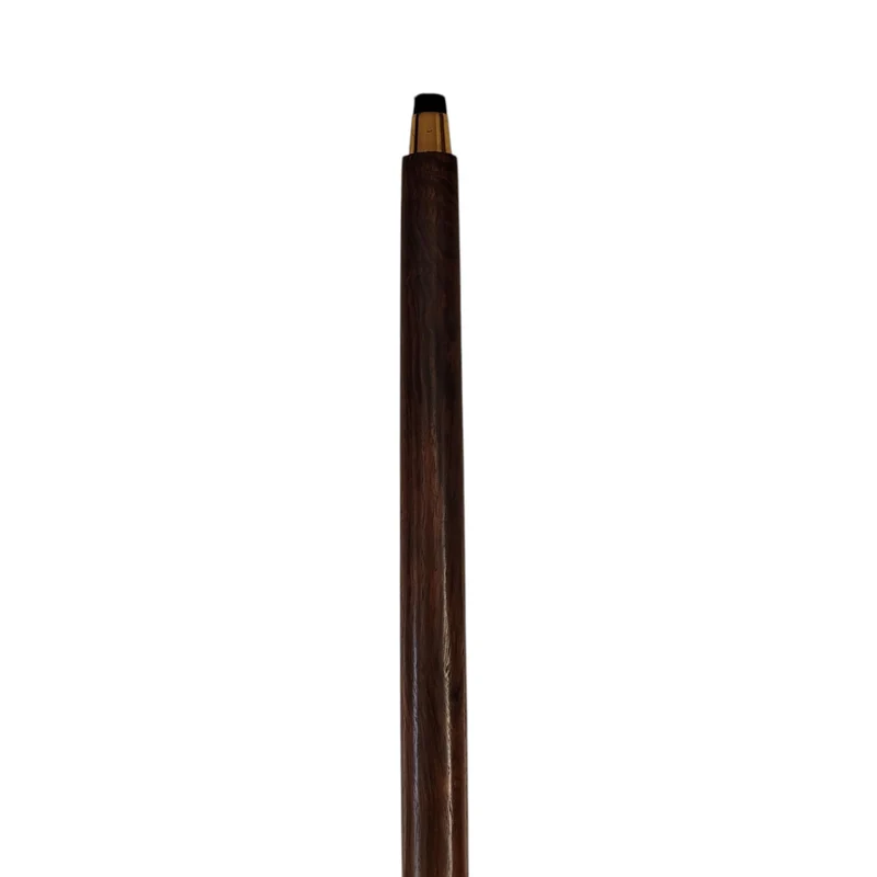 Schlange Spazierstock aus Holz mit goldenem Griff aus Metall