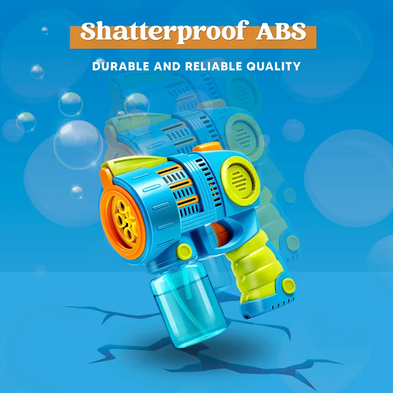 Bubble Gun Machine with Bubble Refill Solution