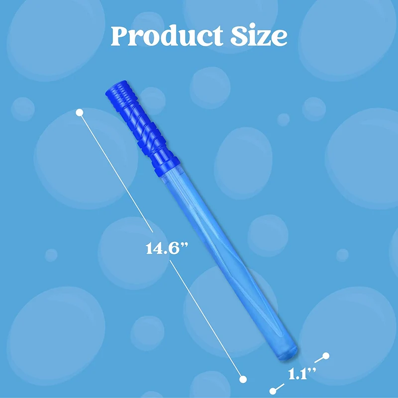 45Pcs Big Bubble Wand Set with Concentrated Bubble Solution Refills