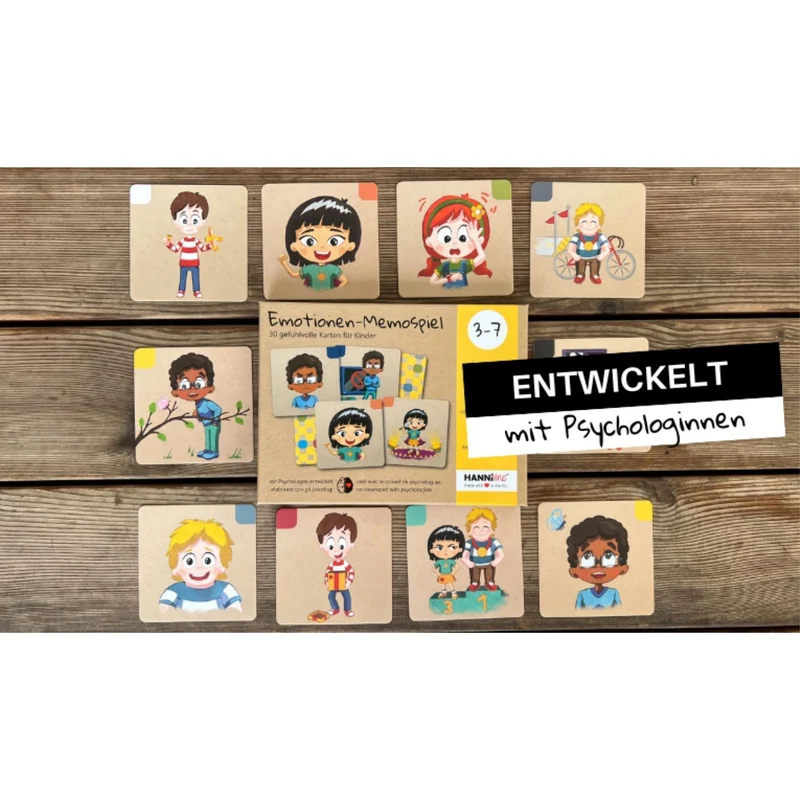 Emotionen-Memospiel (3-7 Jahre)