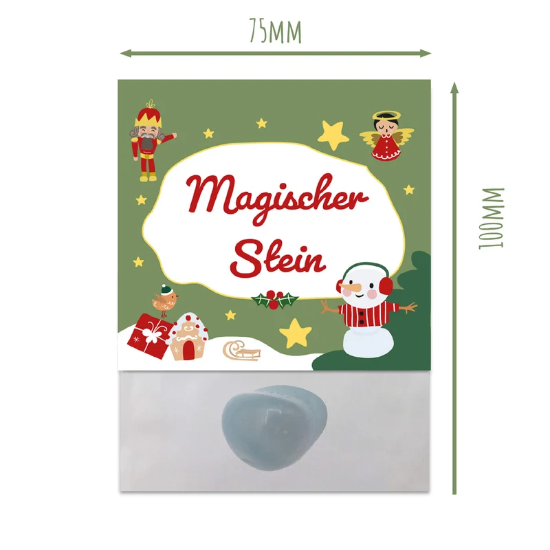 Wichtelstein - Glücksstein Weihnachten (Grün)