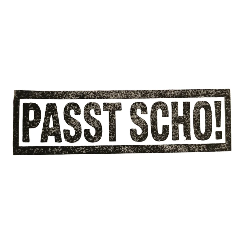 Passt scho! Holzstempel