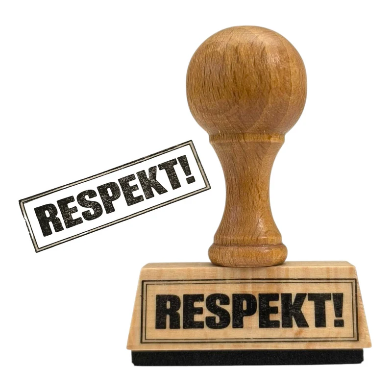 Respekt! Holzstempel