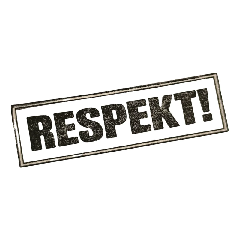 Respekt! Holzstempel