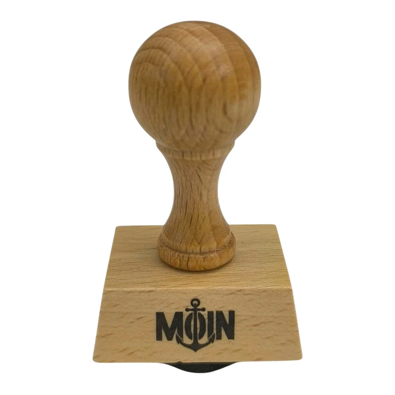 Moin Holzstempel mit Anker