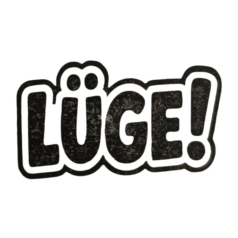 Lüge Holzstempel