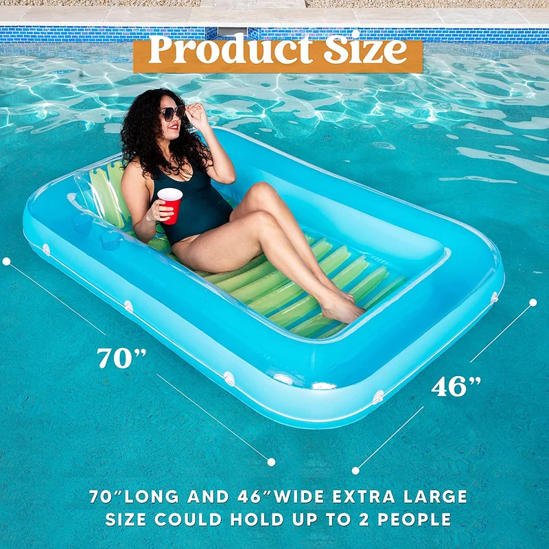 Inflatable Suntan Blue Green