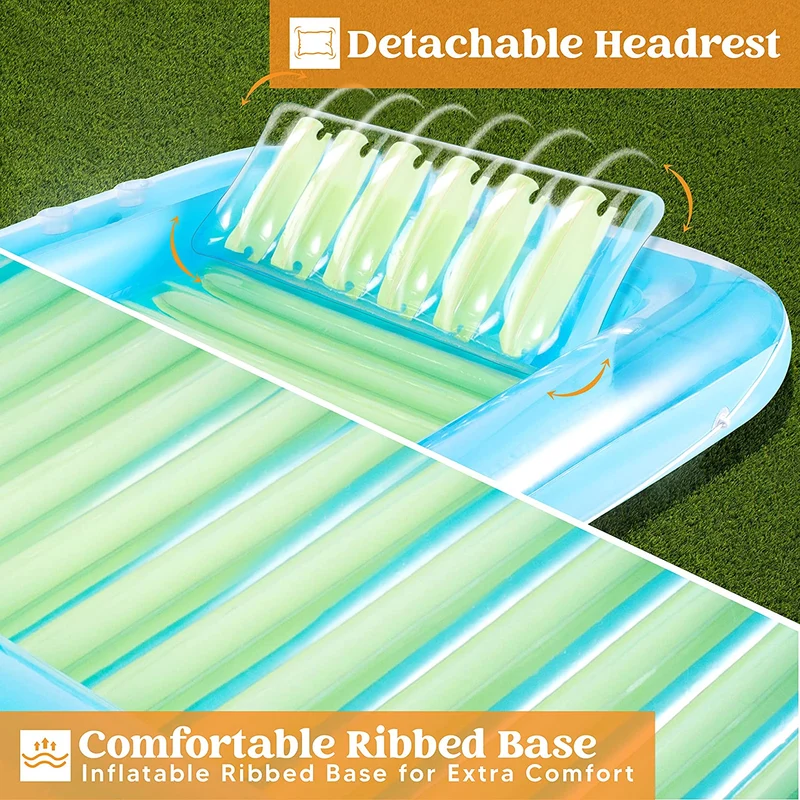 Inflatable Suntan Blue Green