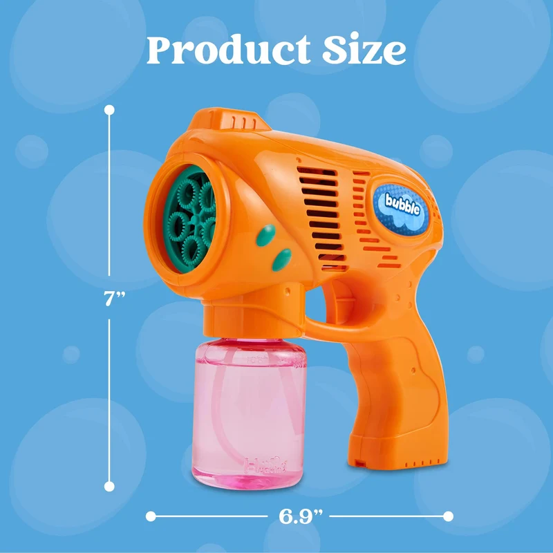 2Pcs Bubble gun with Solution