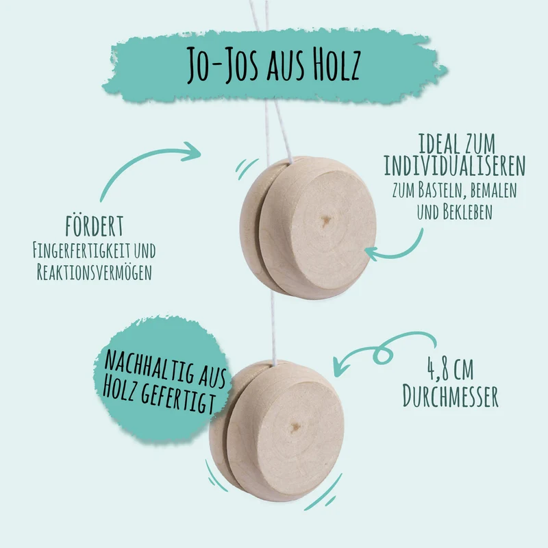 8er Set Jojo aus Holz