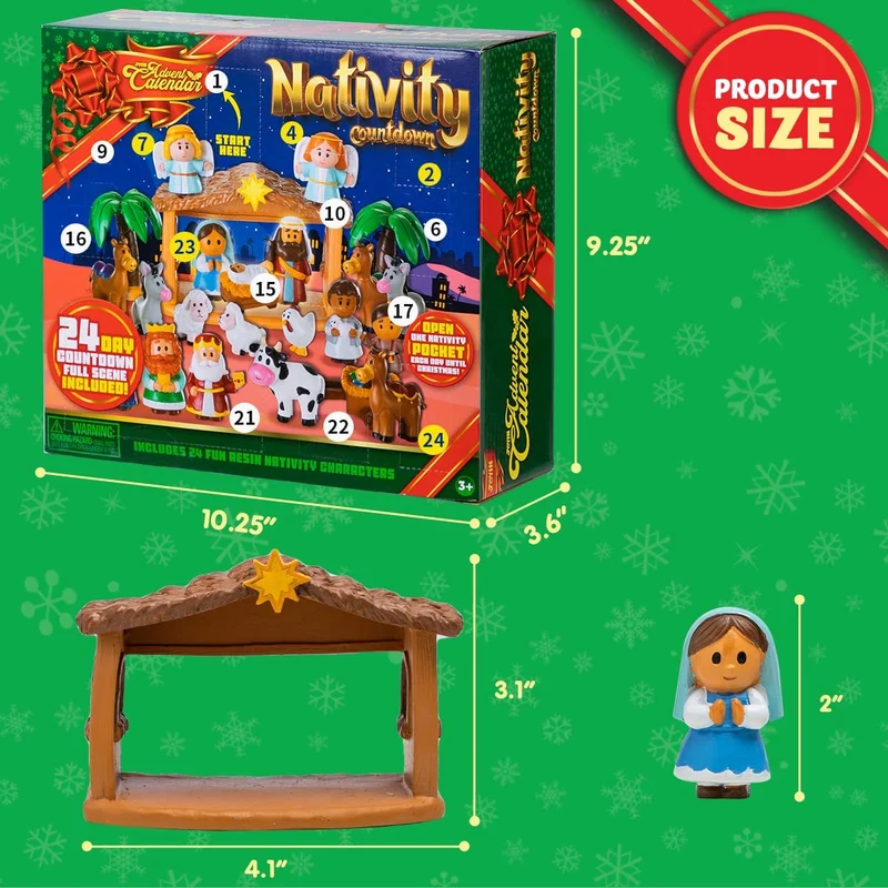Mini Nativity Figurine Advent Calendar