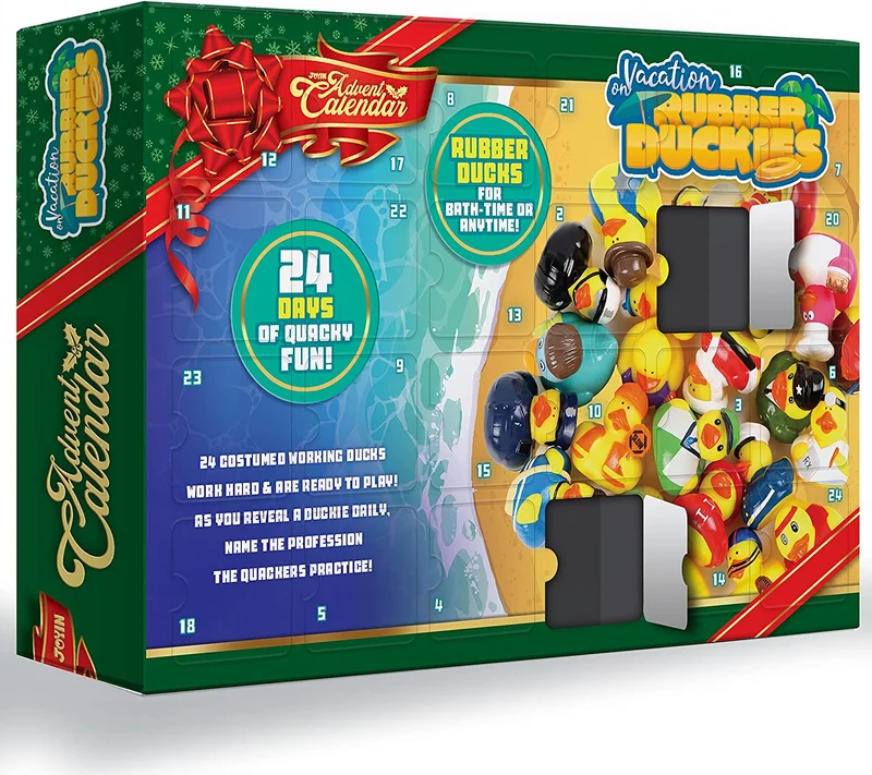 24 Days Advent Calendar Countdown Working Rubber Ducks