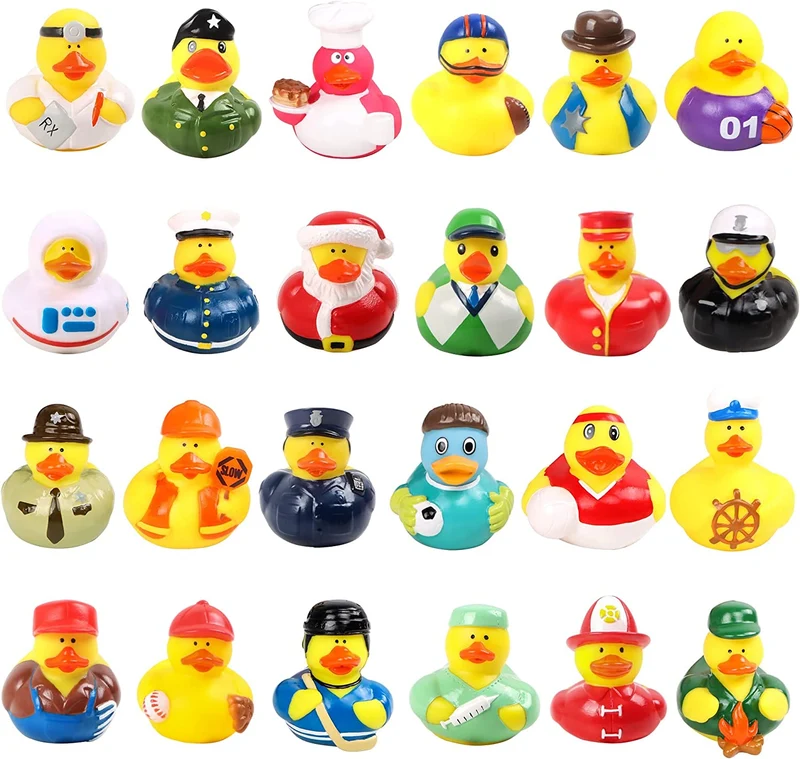 24 Days Advent Calendar Countdown Working Rubber Ducks