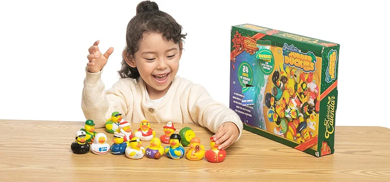 24 Days Advent Calendar Countdown Working Rubber Ducks
