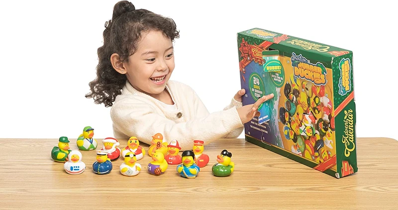 24 Days Advent Calendar Countdown Working Rubber Ducks