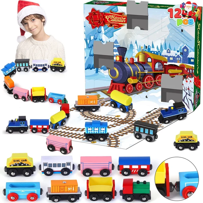 Advent Calendar Wooden Train
