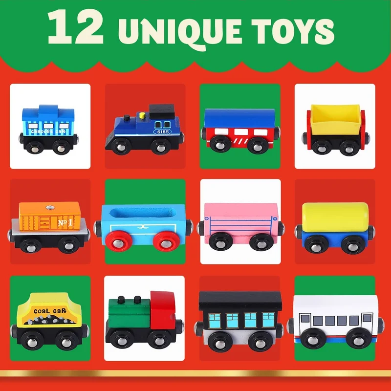 Advent Calendar Wooden Train