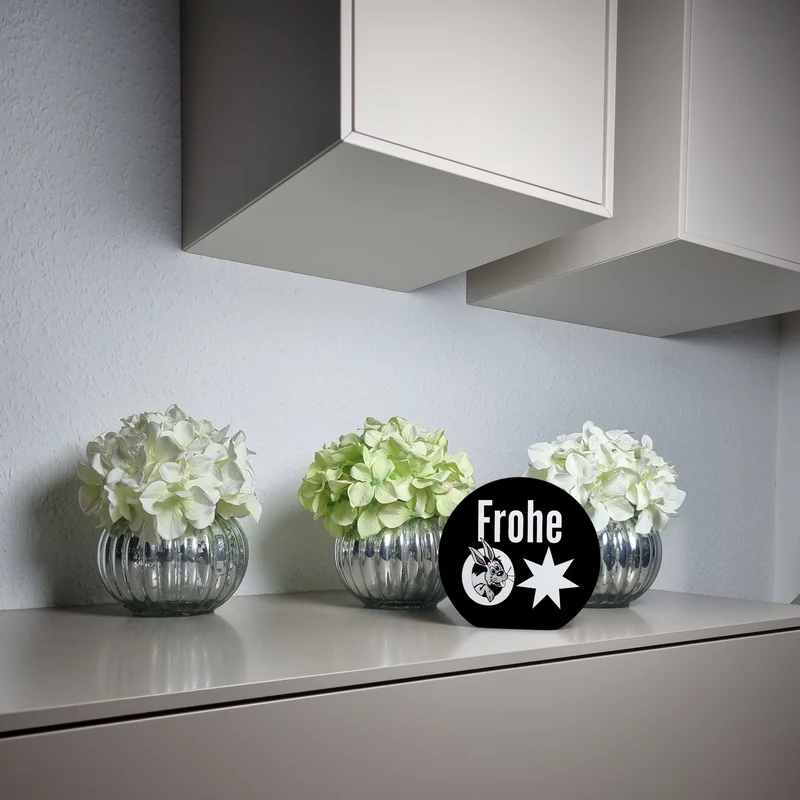 Osterhase Spardose mit Spruch: Frohe Ostern