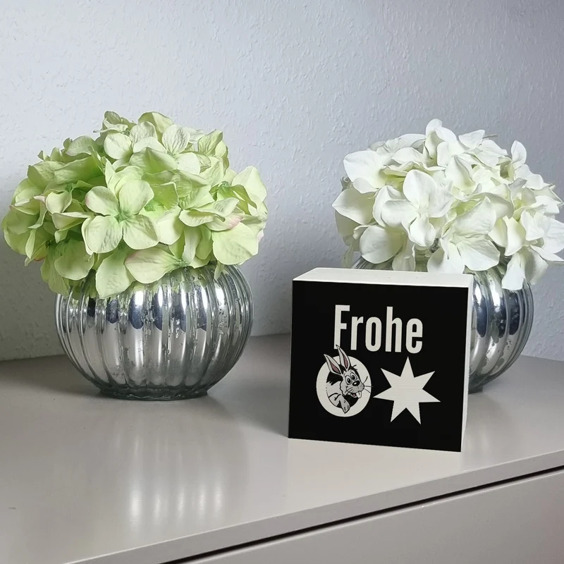 Osterhase Spardose mit Spruch: Frohe Ostern
