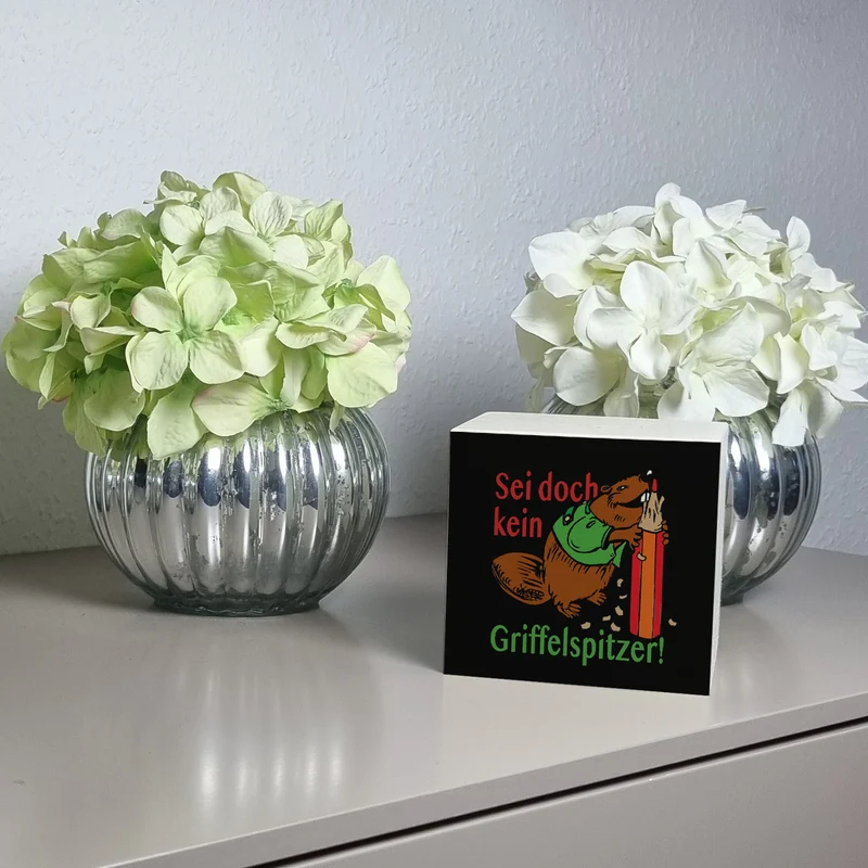 Biber Spardose mit Spruch: Sei doch kein Griffelspitzer!