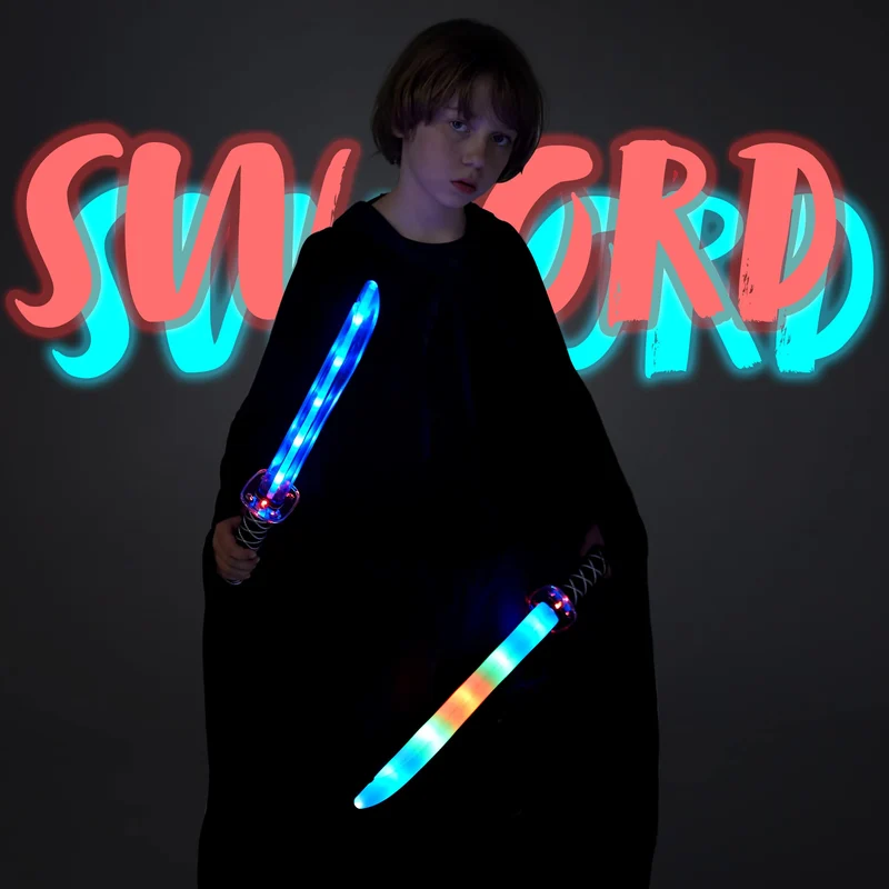 JOYIN - Ninja Led Pretend Play Swords, 2 Pcs
