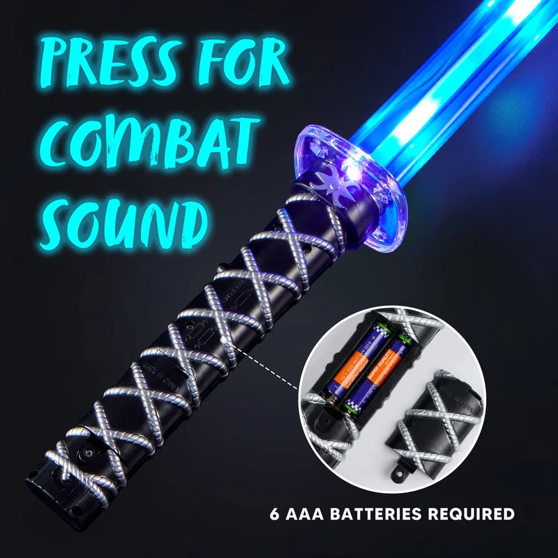 JOYIN - Ninja Led Pretend Play Swords, 2 Pcs